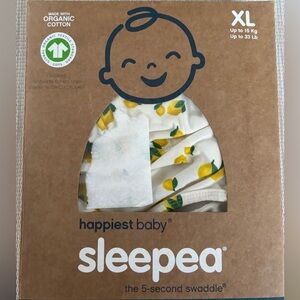 Happiest Baby Sleepea Swaddle with Lemon Print